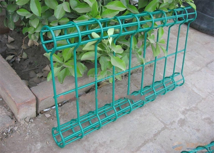 Double circle garden fence ,Double Ringed Mesh Fence Panels ,Powder Coated 1