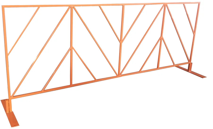 Road crowd control barrier /concert /events  orange / white / black barricades / metal  portable safety  fencing