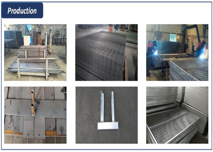 Canada Event Temporary Fence Hire Imported 6'x10' construction fencing panels mesh 2"x4"x8 ga wire coated RAL3004 13