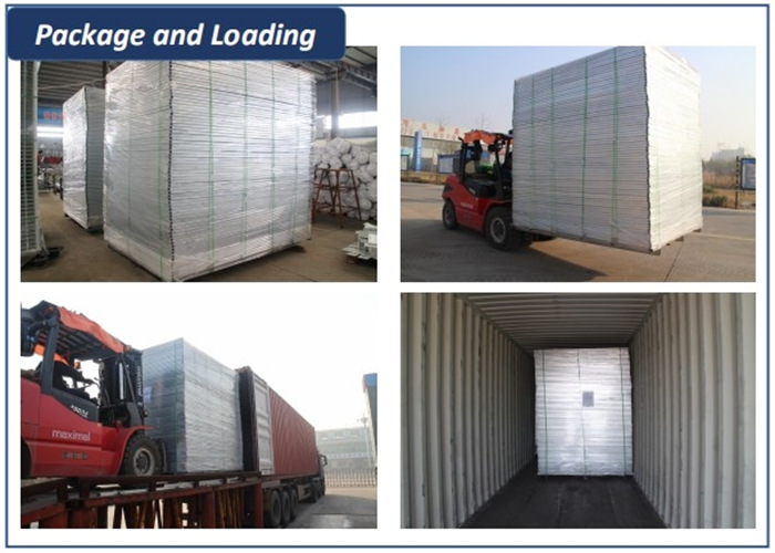 Canada Event Temporary Fence Hire Imported 6'x10' construction fencing panels mesh 2"x4"x8 ga wire coated RAL3004 15