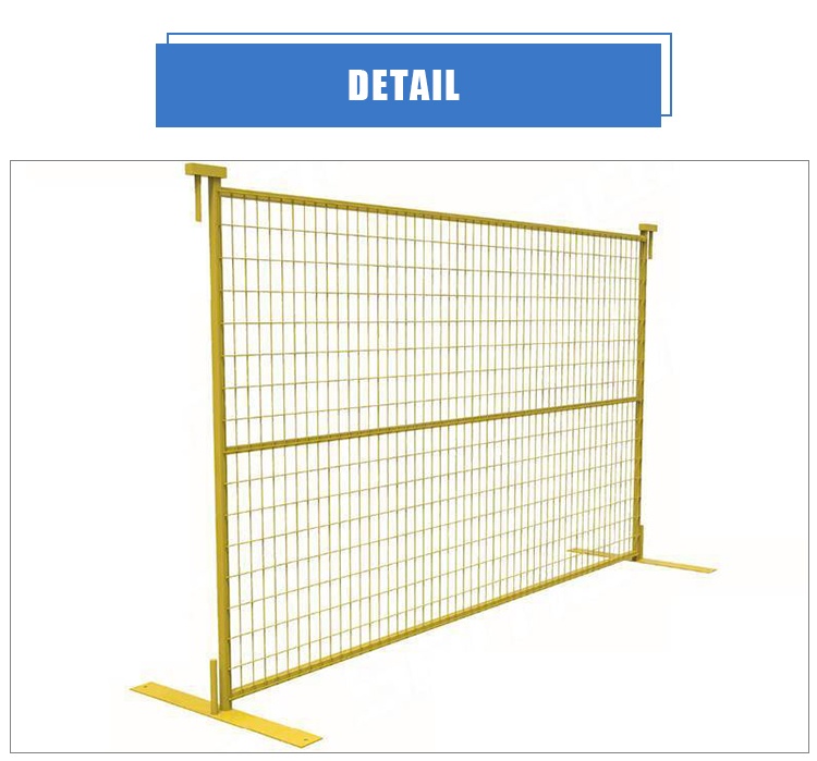 6ftx10ft Hight Quality Galvanized & Powder Coated Temporary Fence Canada Construction Site Fencing