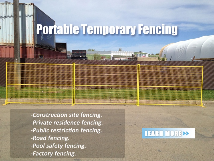 Galvanized Canada Temporary Construction Fence Panels Hot Sale