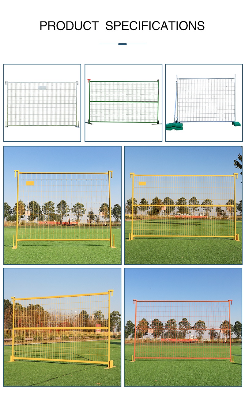 Haotian Canada Temporary Fence 6x10 / Mobile Protect Galvanized Fence / Construction Worksite Portable Fencing Panel For Sale