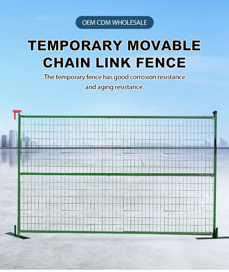 Haotian Canada Temporary Fence 6x10 / Mobile Protect Galvanized Fence / Construction Worksite Portable Fencing Panel For Sale