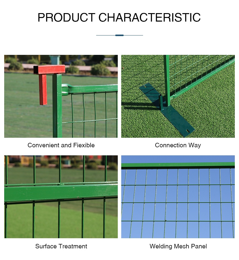 Haotian Canada Temporary Fence 6x10 / Mobile Protect Galvanized Fence / Construction Worksite Portable Fencing Panel For Sale