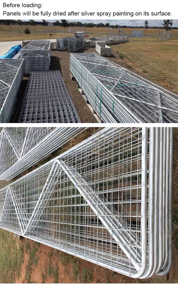 I / N / V stay galvanized iron field gate / hot sale wire mesh farm gate