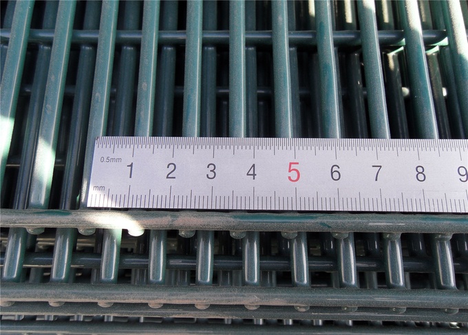 High Security Wire Fence with Wall Spikes On the top of 358 clearvu fencing panels 9