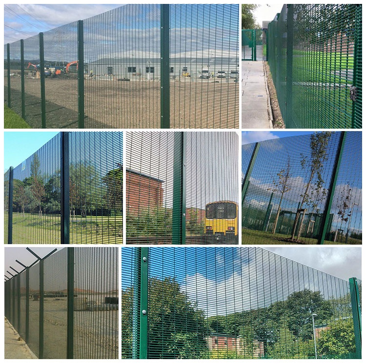High Security Clearvu Wire Fence Mesh Panel Fence With Taper Post 85 * 45 * 85mm 4