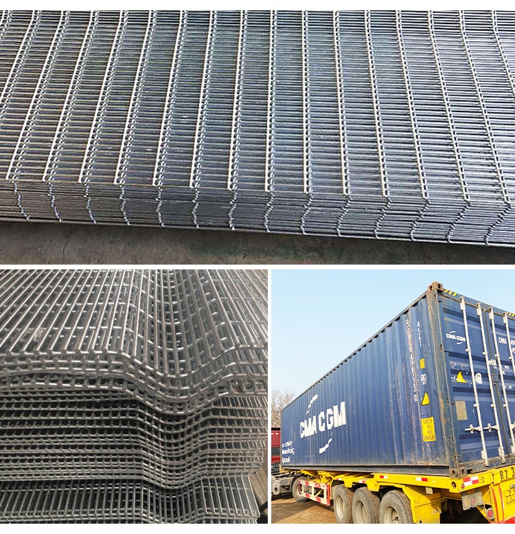 High Security Clearvu Wire Fence Mesh Panel Fence With Taper Post 85 * 45 * 85mm 5