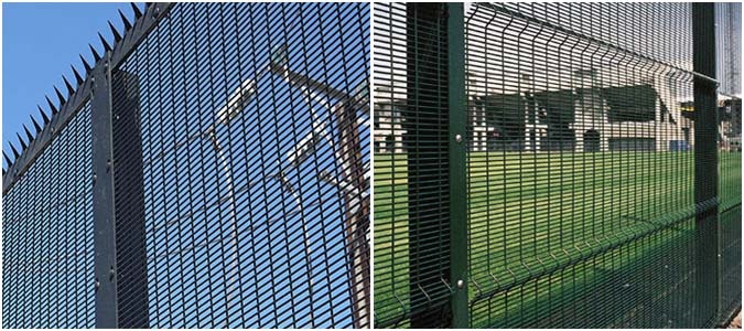 Easy assembly widely used 3d galvanized and powder coated welded wire mesh high security 358 fence
