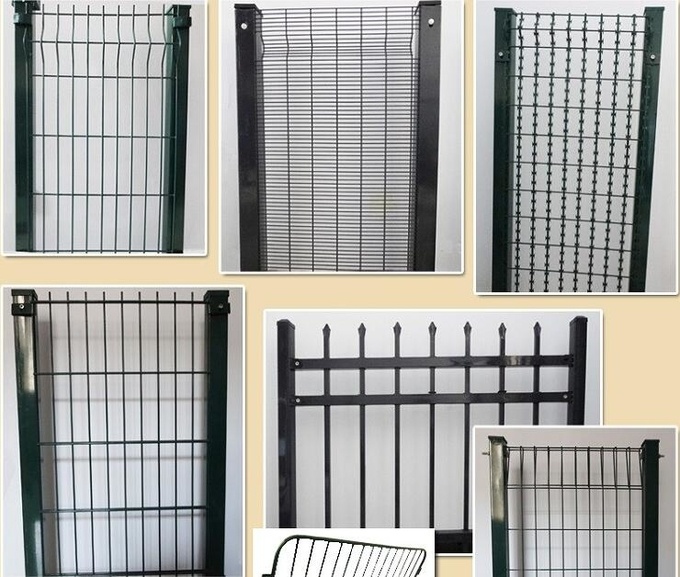Prison Powder coated high security wire mesh fence panel 3"x0.5" x 8ga wire 5