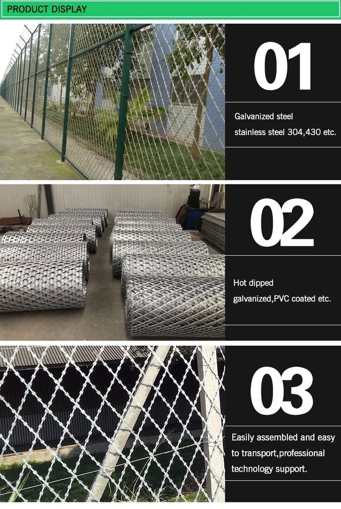 Welded Razor Wire Mesh Ribbon Fence 8