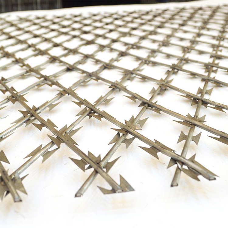 Rhombus Welded Razor Mesh Fence 150mmx300mm BT022 Hot dipped Galvanized 1