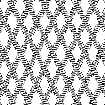 High-density razor wire diamond mesh High-density razor wire diamond mesh