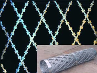 High Security Razor Wire Fence Welding Mesh 50mm*50mm 3