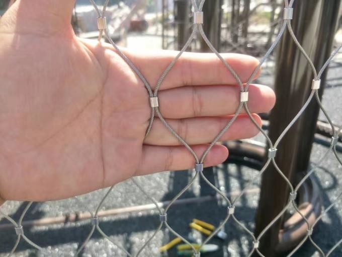 Decorative Architectual Facade Cladding Cable Rod Woven Mesh 27