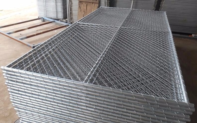 8'x12' tubing 1⅜"(35mm) x 16ga thickness chain link us standard temporary fencing 13ga/2.3m diameter 0