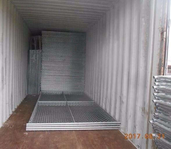8'x12' tubing 1⅜"(35mm) x 16ga thickness chain link us standard temporary fencing 13ga/2.3m diameter 12