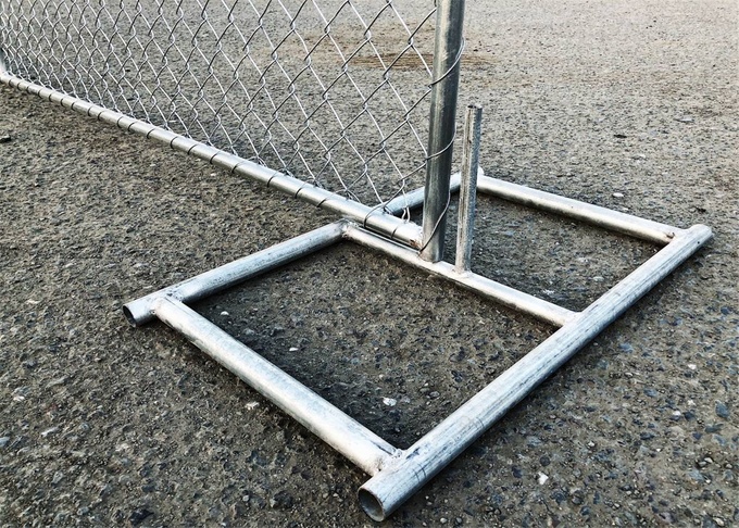 Chain Link Fence Panels 6' x 14' cross brace mesh 57mm x 57mm x 2.8mm wire tube 1&frac12;"(38mm) x 16 gague 11