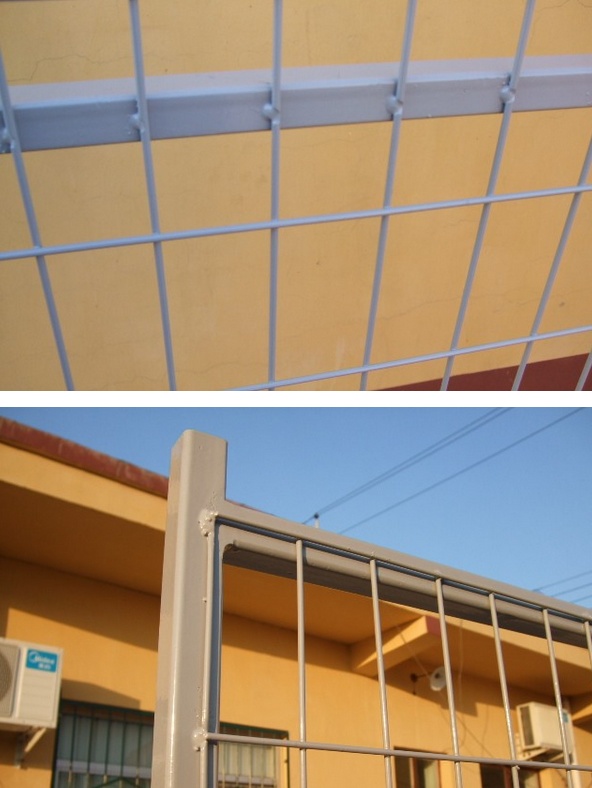 Powder coated 6’/1830mmx10’/3048mm width construction temp fence panels mesh 2"x4"/50mmx100mm*11.5ga frame 40mm*40*1.5mm 11