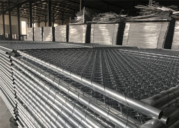 6'X12' chain link fence panels 1⅜"(35mm) outer tube 1.2 oz/ft2/366 g/m2 hot dipped galvanized mesh aperture ) 2½"/63mm 6