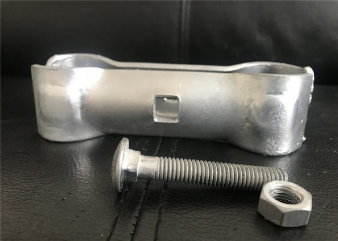 Customized Size Temporary Fence Clamps Galvanized Q235 Steel Materials