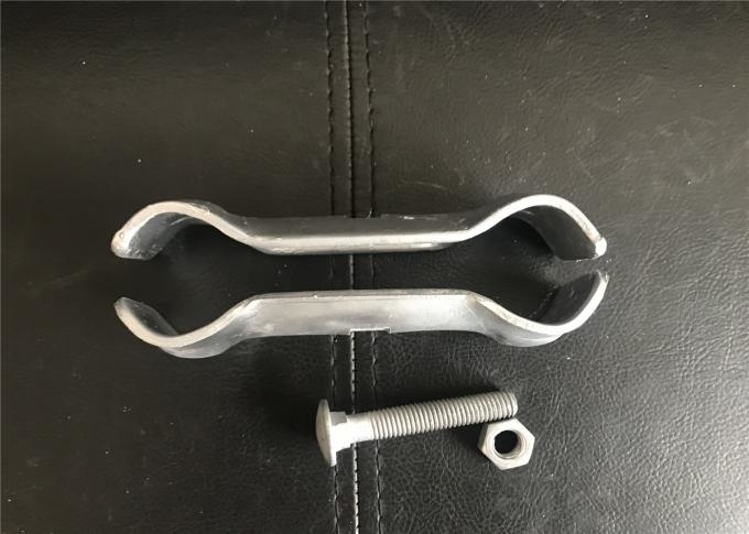 Customized Size Temporary Fence Clamps Galvanized Q235 Steel Materials