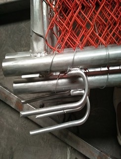 NZ Orage Color Powder Coated Chain Wire Mesh Of Rubbish Cage 6