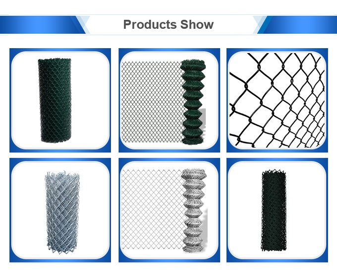 6ft x 50ft Galvanized Steel 9 Gauge heavy duty industrial chain link fencing