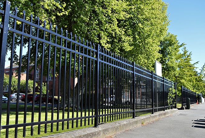 POWDER coated tubular fence panels Hercules Security Fence panels