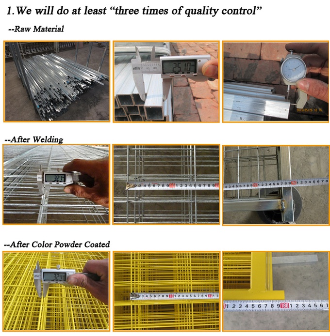 Hot sales red canada temporary fence panel