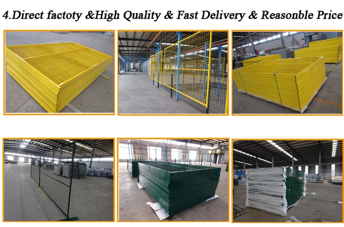 Hot sales red canada temporary fence panel