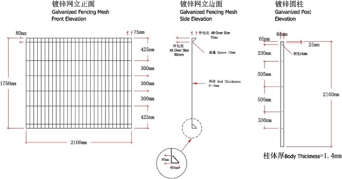 Alibaba.com hot dipped galvanized BRC welded mesh panel fencing, roll top fence, decorative public park fence